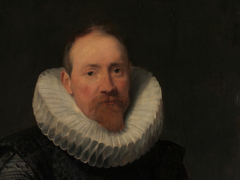 Retrato de homem, pintura de Anthony van Dyck, c. 1618
